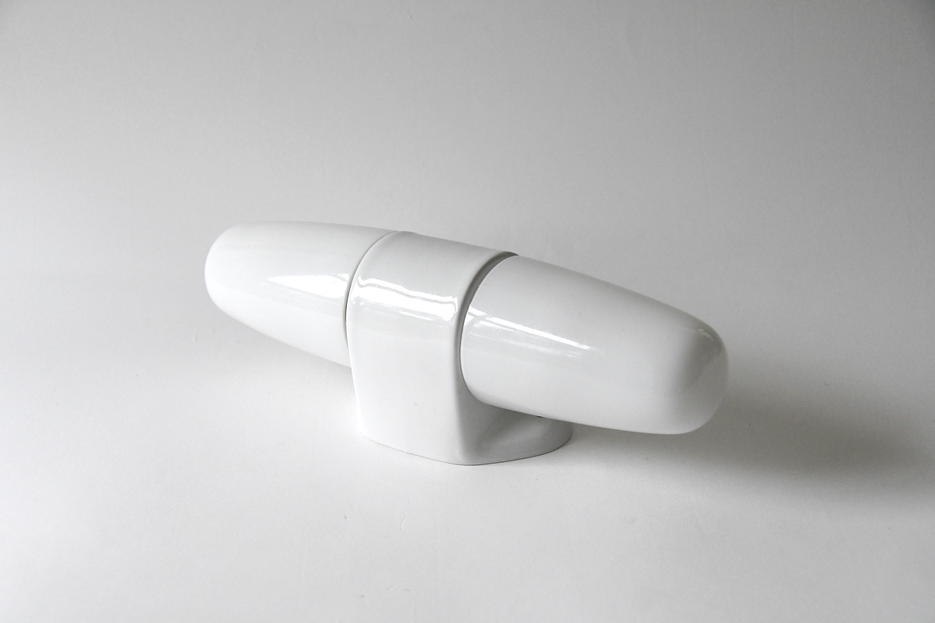 Wilhelm Wagenfeld Bathroom Lamp, Double Porcelain Sconce. Lindner