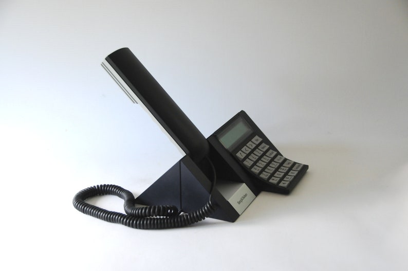 Téléphone Beocom 2500. Téléphone moderniste analogique noir filaire. BANG & OLUFSEN. Décor de bureau moderne danois. cadeau vintage pour lui image 6