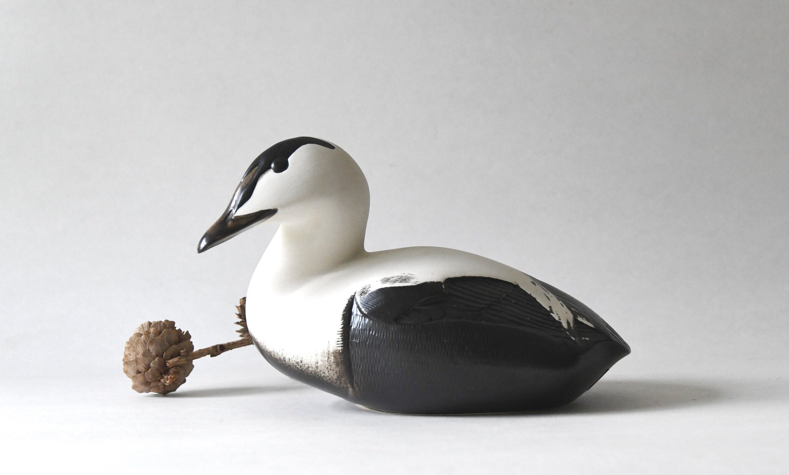 グスタフスベリ　ポール・ホフ作品　「水鳥」　ビンテージ希少品 グスタフスベリ ポール・ホフ作品 「水鳥」 ビンテージ希少品