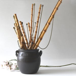 Tapestry Hangers Double Bamboo, for Quilt and Embroidery. 7 - 19" Bars. Danish Needlepoint Hardware