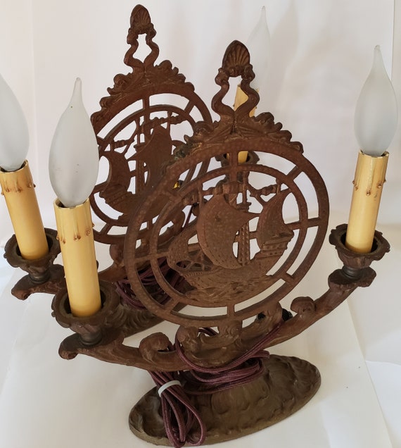 Pair Of 1920s Spanish Renaissance Revival Lamps Vintage Lamps