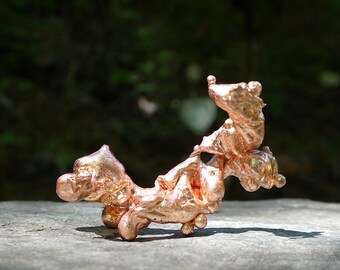 Native Copper Nugget from Michigan, Mineral Specimen, Free Form Copper, Sculptured Copper, Polished Copper Piece