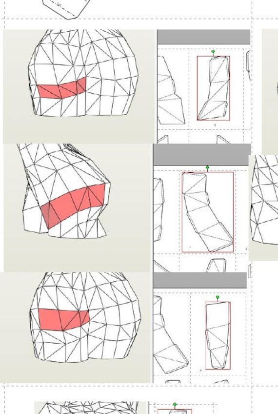 Woman Body in Papercraft 4 - Etsy
