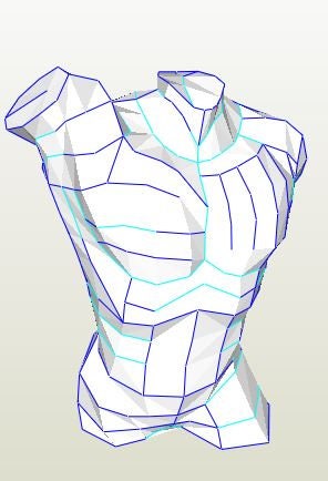 Man Body in Papercraft - Etsy