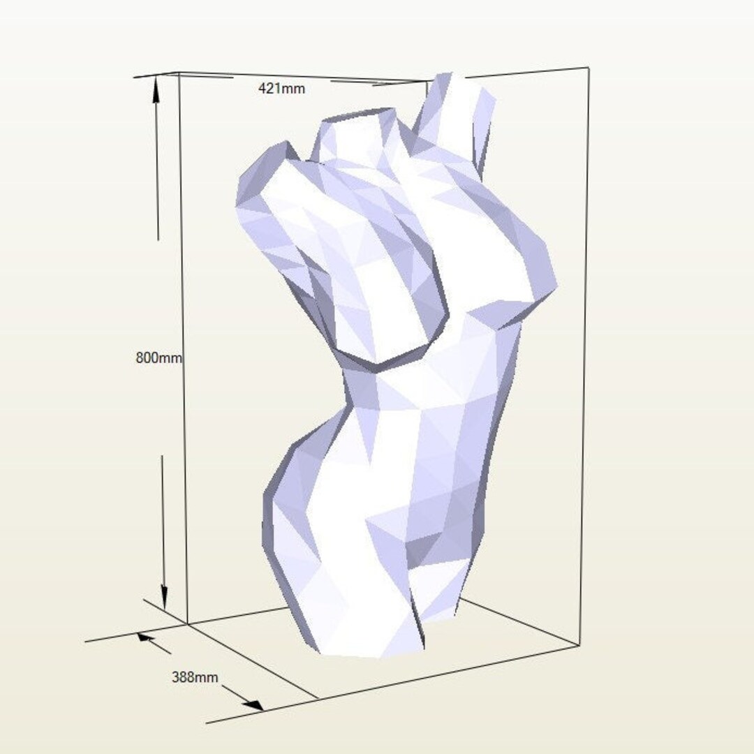 Woman Body in Papercraft 4 - Etsy