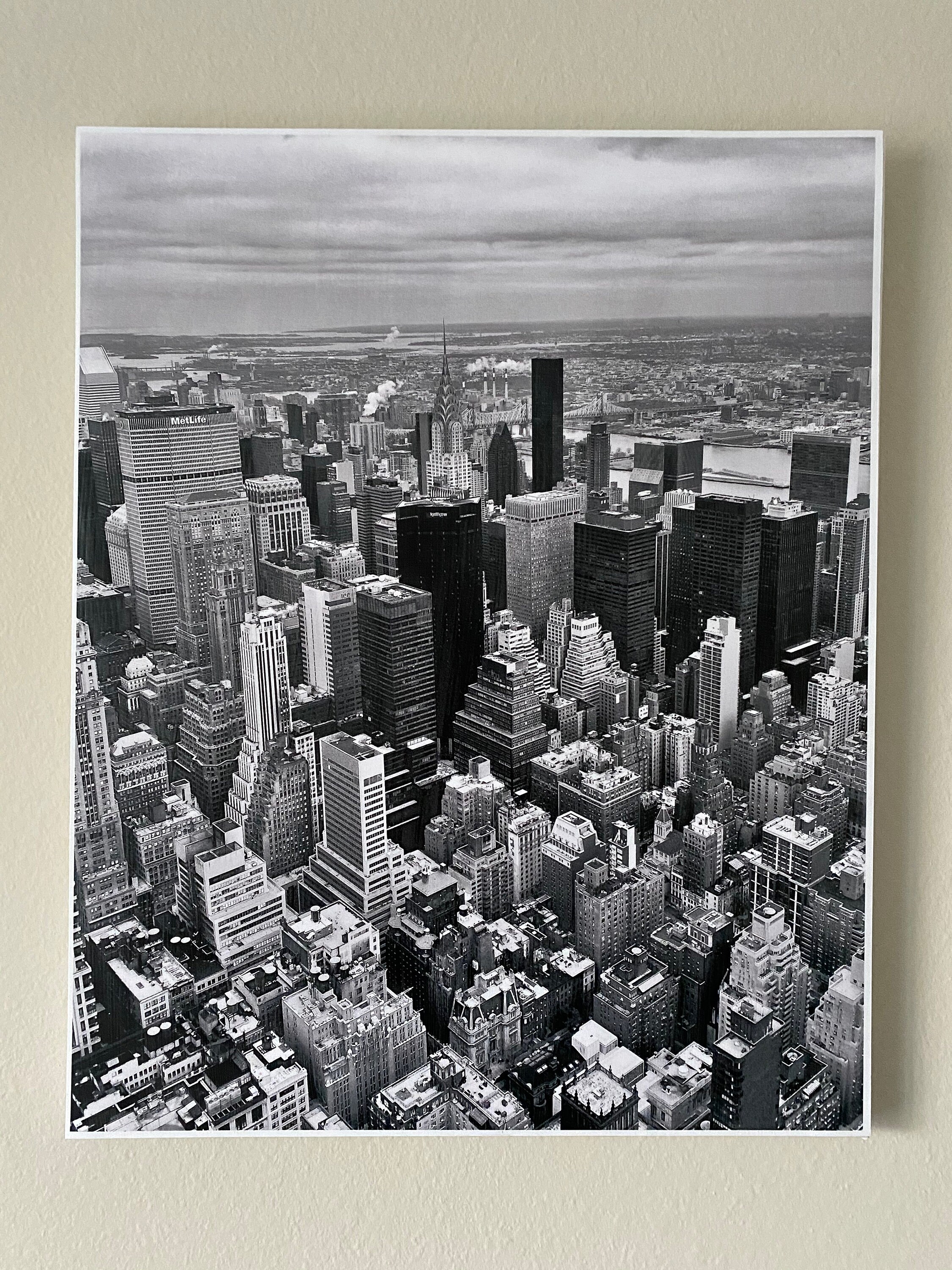 Black and white city canvas Etsy