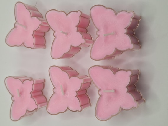 butterfly shaped tealights made from soy