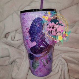 Mermaid Watercolor Peek a Boo