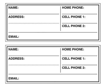 Address Book Printable Large Print Version | Large Print Address Book | Instant PDF Download | LP2