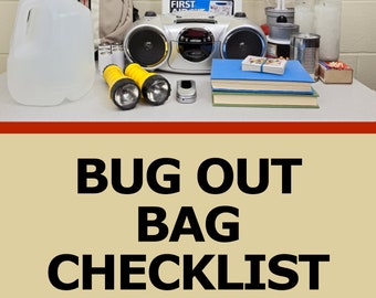 Bug Out Bag Checklist | Survival Kit Checklist | 72 Hour Kit List