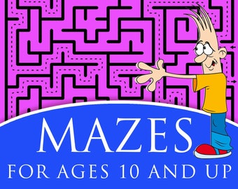 Mazes For Kids | Printable Mazes | Maze Puzzle Book | Instant Download | KID4