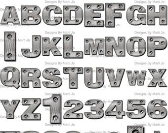 Diamond Plate Letter Etsy