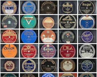 Vintage Record Label - Etsy