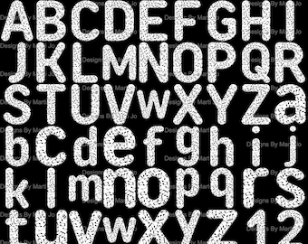 Musiknote Alphabet | Druckbare Musiknote Buchstaben, Zahlen, Symbole | Digitaler Download PNG | DL8