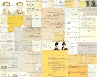 Vintage Crime Junk Journal Kit | 60 Printable Crime Ephemera JPG Files | True Crime Junk Journal  | Detective Digital Junk Journal  | TC7