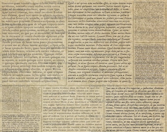 Vintage Latin Handwriting PNG Overlays | 9 Vintage Transparent Background Handwritten Pages | Digital Instant Download | PNG5
