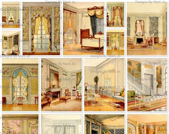 Paper Dolls House drawing room, 19th century Stock Photo - Alamy