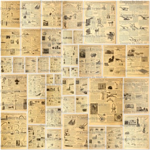 42 Catálogo de ferramentas de jardim vintage para impressão Páginas JPG | Conjunto de papel para diário digital de jardinagem | Download instantâneo | Uso Comercial OK | JJ88