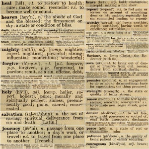 Vintage Wörterbuch Bibel Wörter Definitionen | 50 druckbare religiöse christliche glaubensbasierte Wörter | Sofortdownload | VC41