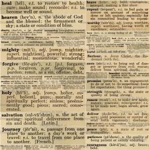 Vintage Dictionary Bible Words Definitions 50 Printable Vintage Religious Words Inspired By The Bible Instant Download VC41 image 1