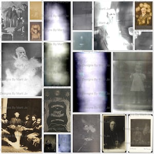 Vintage Ghost/Seance/Paranormal/Spirit Photos | 20 Printable Vintage Paranormal JPG Files | Instant Digital Download | VP38