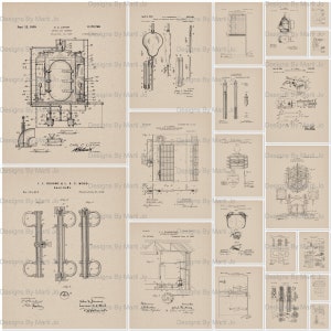 Vintage Crime Themed Patents | 20 Printable 8.5 x 11 JPG Files | True Crime Ephemera | Crime Junk Journal | Digital Download | TC38