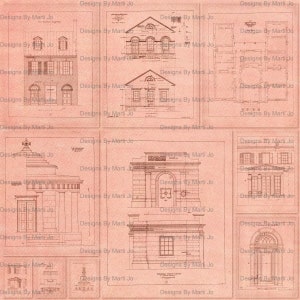 Conjunto de sobreposições PNG de fachadas de edifícios vintage 2 | 10 páginas de colagem de design de edifícios vintage | Download instantâneo | Uso comercial OK | PNG22