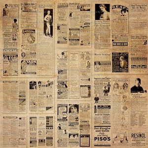 Vintage Ads Overlays Set 1 | 10 Vintage Magazin Werbung Transparent Hintergrund PNG Bilder Sofortiger Download Kommerzielle Nutzung OK | PNG14