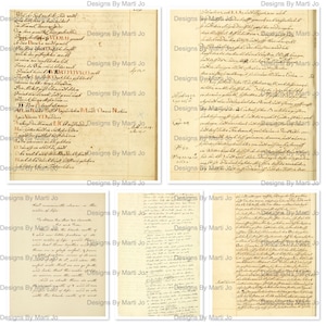 50 páginas JPG para impressão de Alchemy Vintage | Conjunto de papel de diário de lixo vintage 3 | Download instantâneo | Uso comercial OK | JJ48