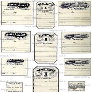 Etiquetas de Receitas de Farmácia Vintage | Etiquetas de Boticário Vintage em Branco para Imprimir | Etiquetas de Farmácia Antigas | Uso Comercial OK | VL37