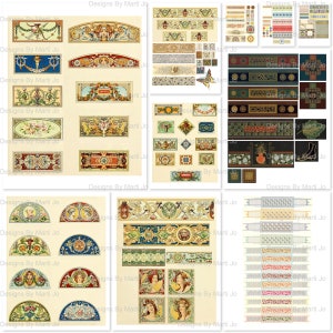 Enfeites de diário de lixo para impressão | Decorações e ornamentos digitais vintage | Download instantâneo | Uso comercial OK | VC8