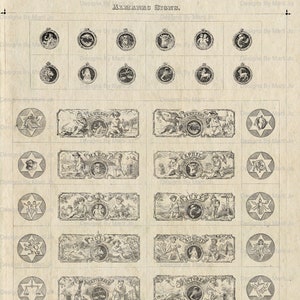 Clipart del zodiaco vintage imprimible / Clipart PNG de signos astrológicos vintage / Descarga digital del zodiaco / Uso comercial permitido / VC98