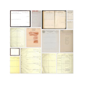 Conjunto de papel vintage 1 | Papel vintage efêmero | Download instantâneo | Uso comercial OK | JJ51