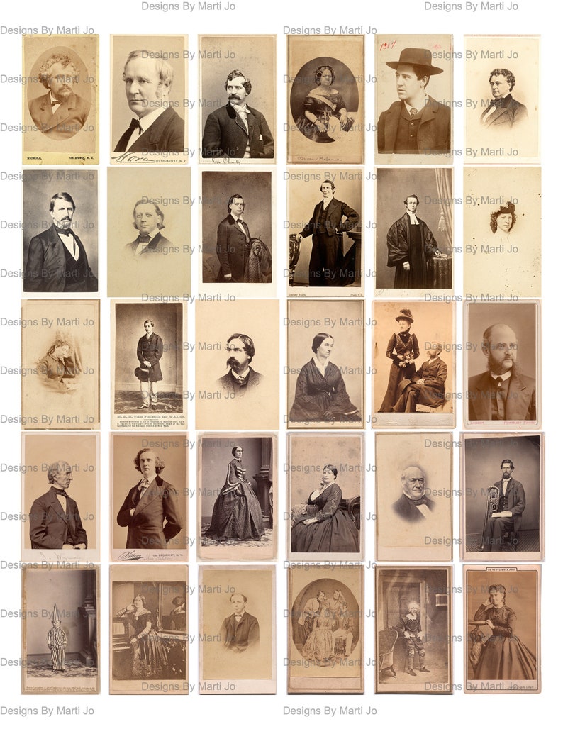 120 Vintage Cards 4 Jpgs/pdfs 30 per Page Carte Etsy