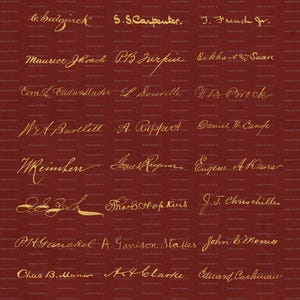 Druckbare Gold PNG Overlay Vintage Unterschriften | 60 Druckbare Vintage signierte Namen auf 2 PNGs Sofortdownload | Gewerblicher Gebrauch OK | VC178