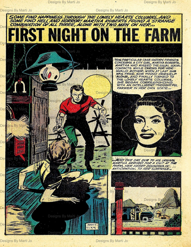 Vintage Romance Comic Book Junk Journal Pages | 15 Vintage 8.5 X 11 ...