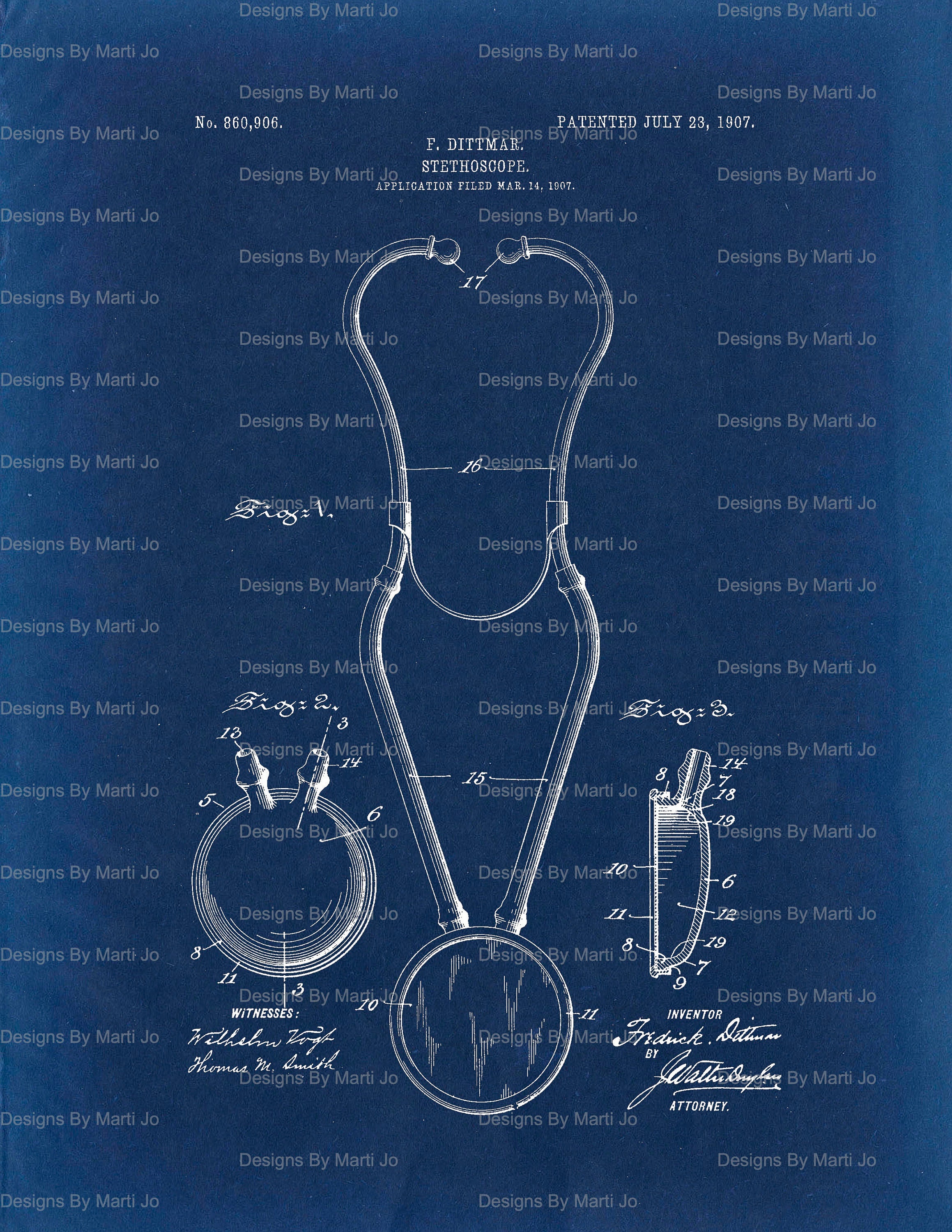 Vintage Medical Device Patent Prints | 20 Each 8.5 X 11 Regular