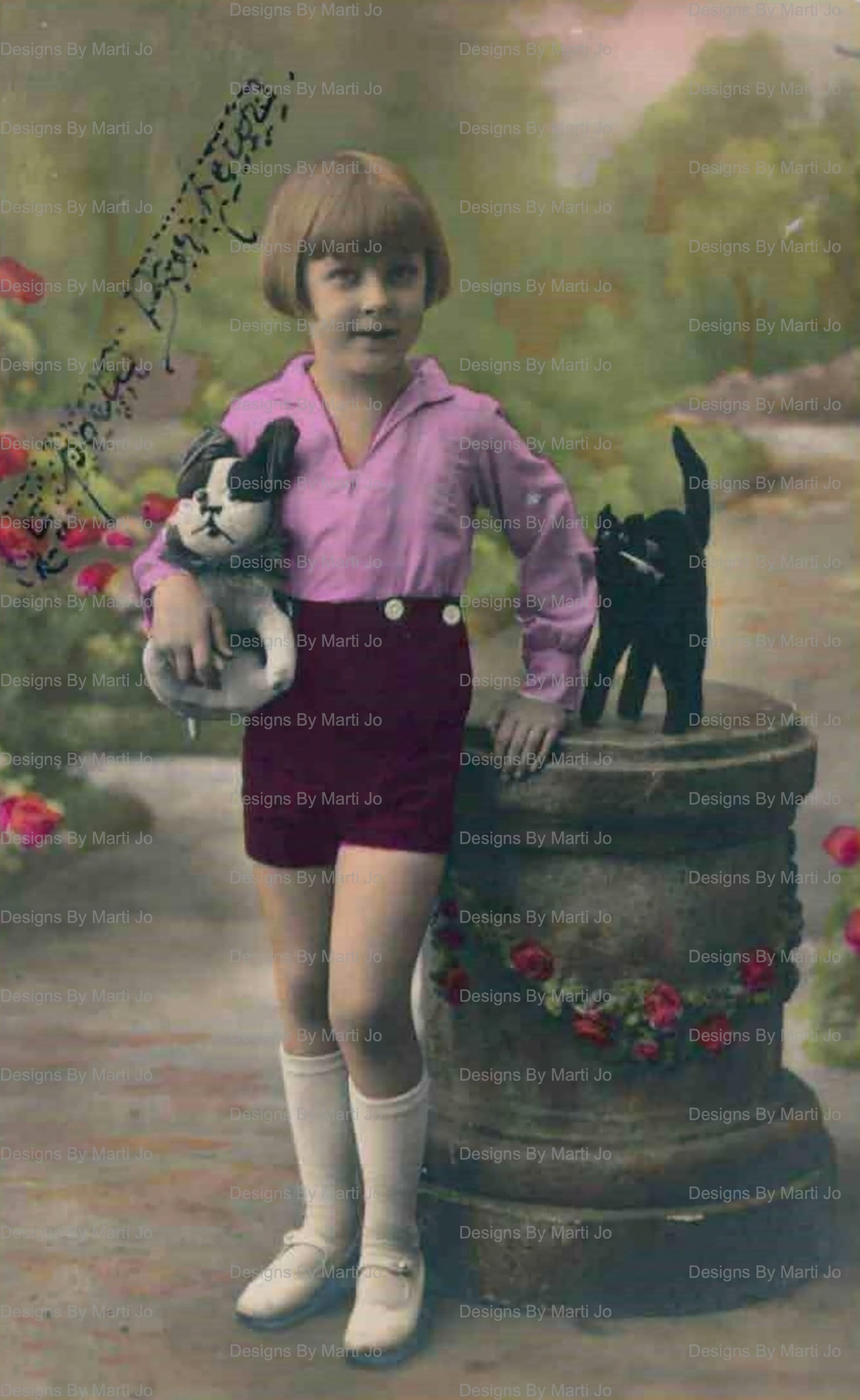 Vintage Colorized Children Postcards | 27 JPG Files AND All Images on 8 ...
