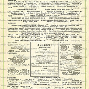 Vintage 1920s Restaurant Menus Bundle | Printable Ephemera Pack ...