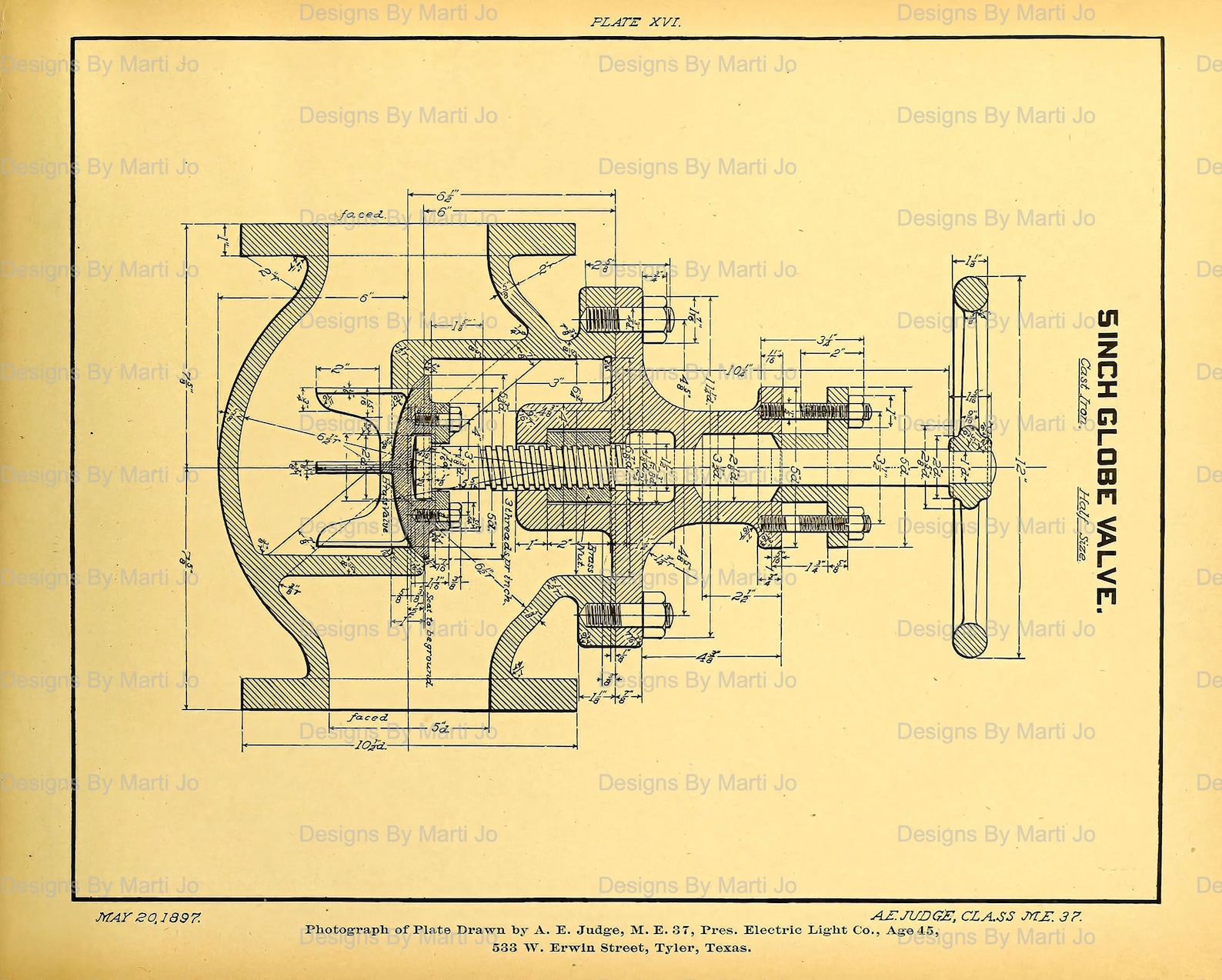 Vintage Mechanical Drawings Paper Set 51 Vintage Printable Etsy