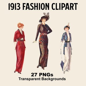 ヴィンテージメンズファッションクリップアートバンドル | 1930年代の