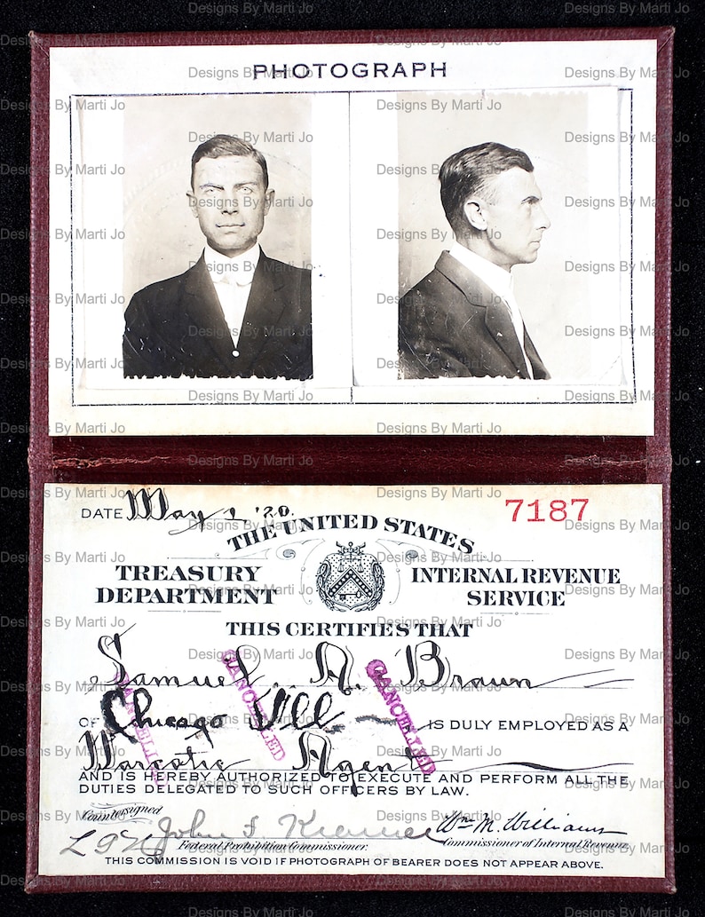 Vintage federale agent identiteitskaarten | 50 afdrukbare jpg's met overheidsfoto-ID's | Vintage identiteitskaart | BONUS: twee 8,5 x 11 jpg/pdf (5 x 5) | TC6 afbeelding 6