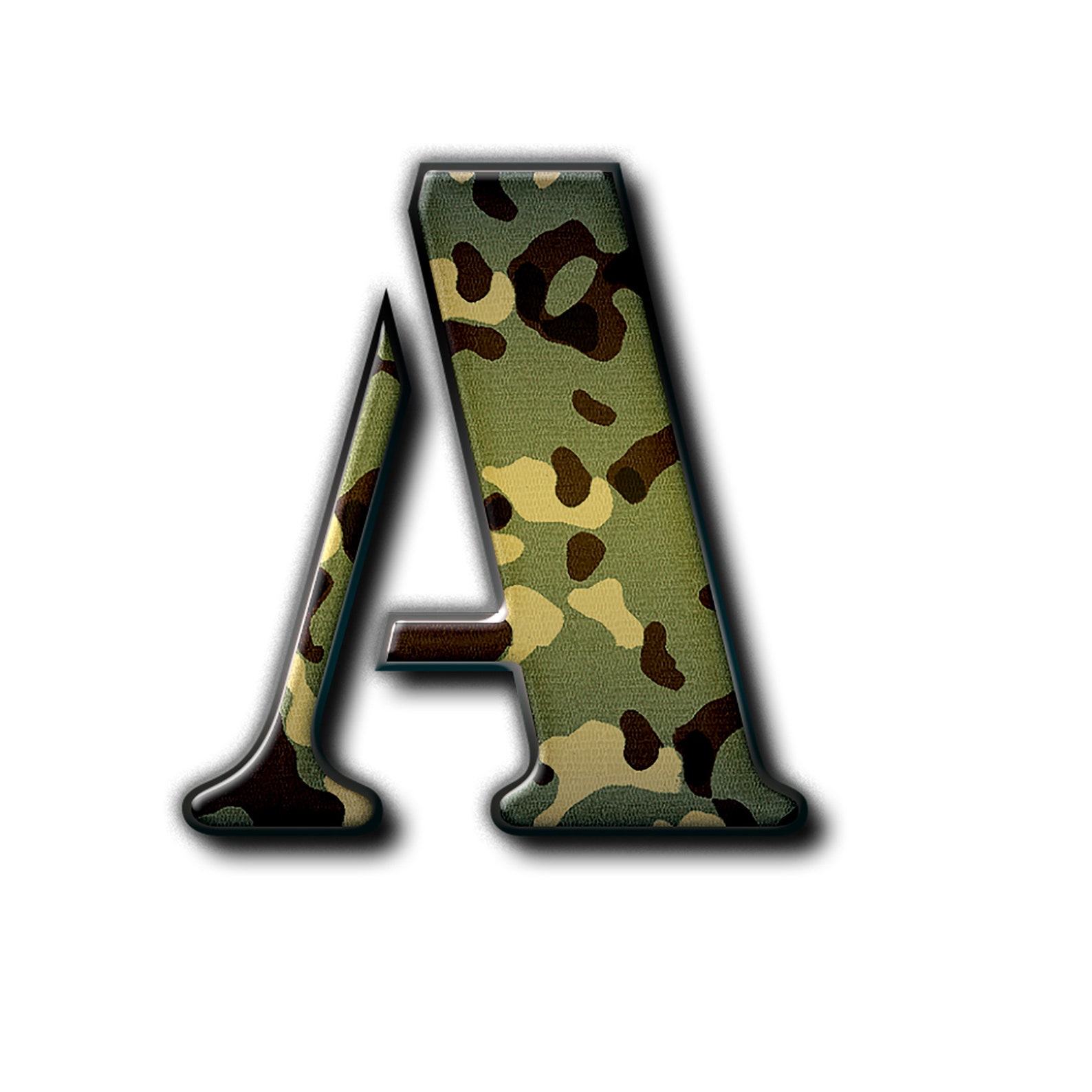 Camo Letters Military Alphabet Printable Camo Alphabet | Etsy