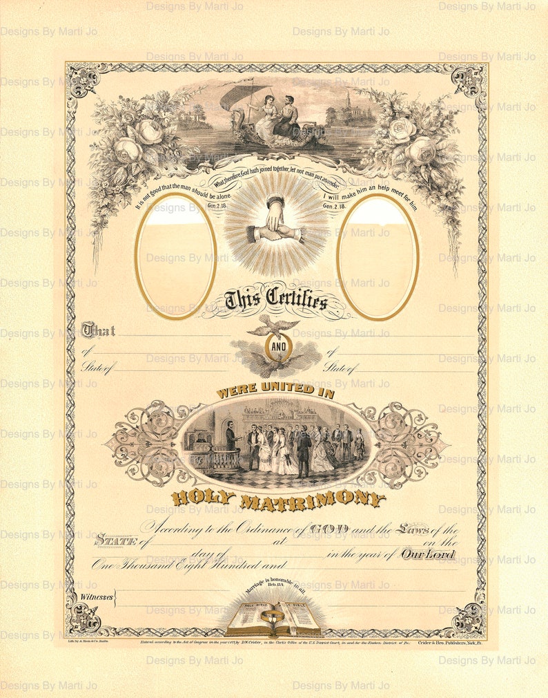 Vintage Marriage Certificates Super Bundle 14 Printable - Etsy