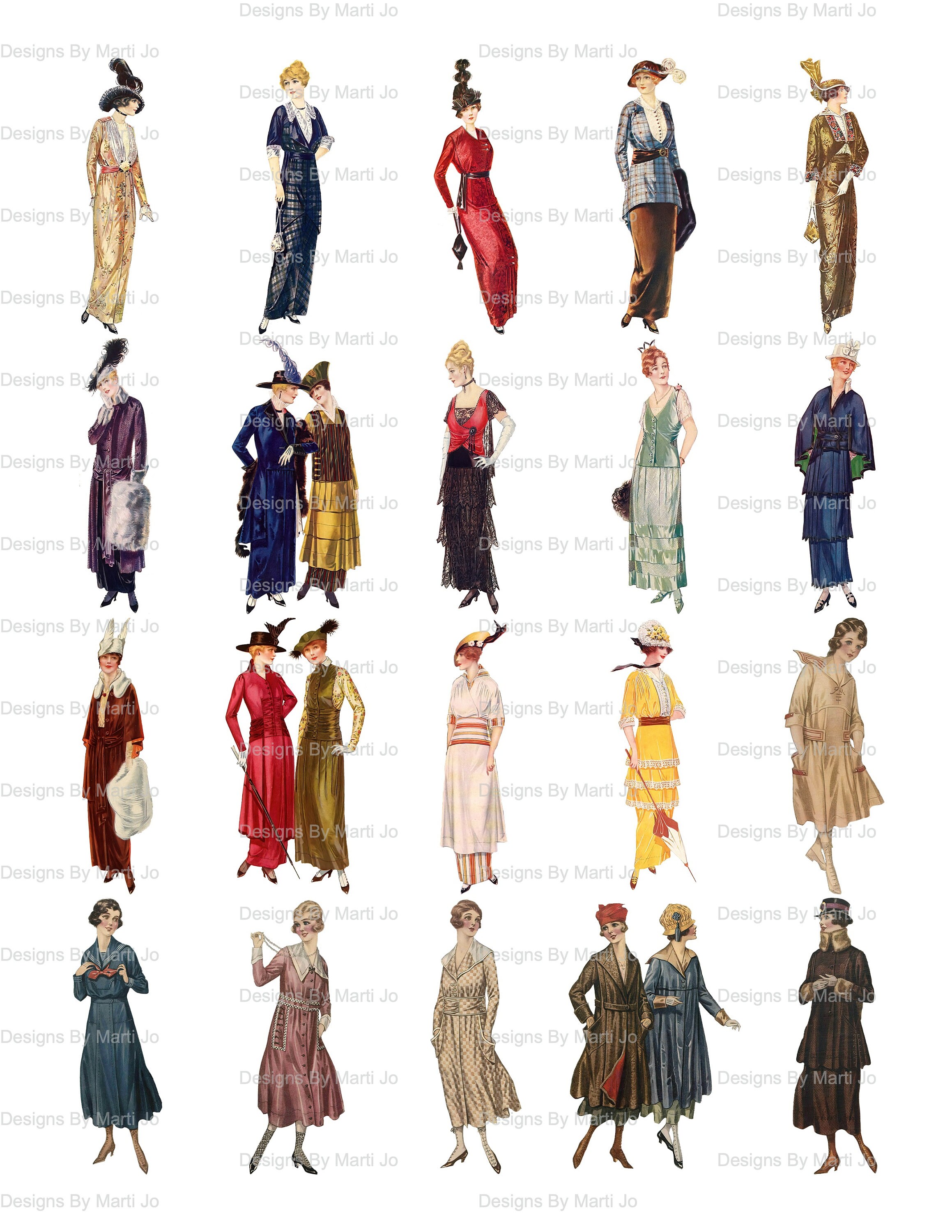 MASSIVE Vintage Fashion Images Super Bundle 160 Printable - Etsy