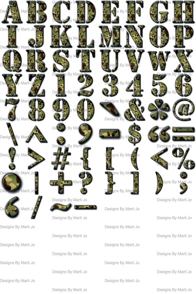 Camo Letters Armed forces Alphabet Printable Camo Alphabet, Quantities, Symbols Electronic Obtain Clipart image relating to Military Alphabet Printable called Camo Letters Armed forces Alphabet Printable Camo Alphabet, Quantities, Symbols Electronic Obtain Clipart