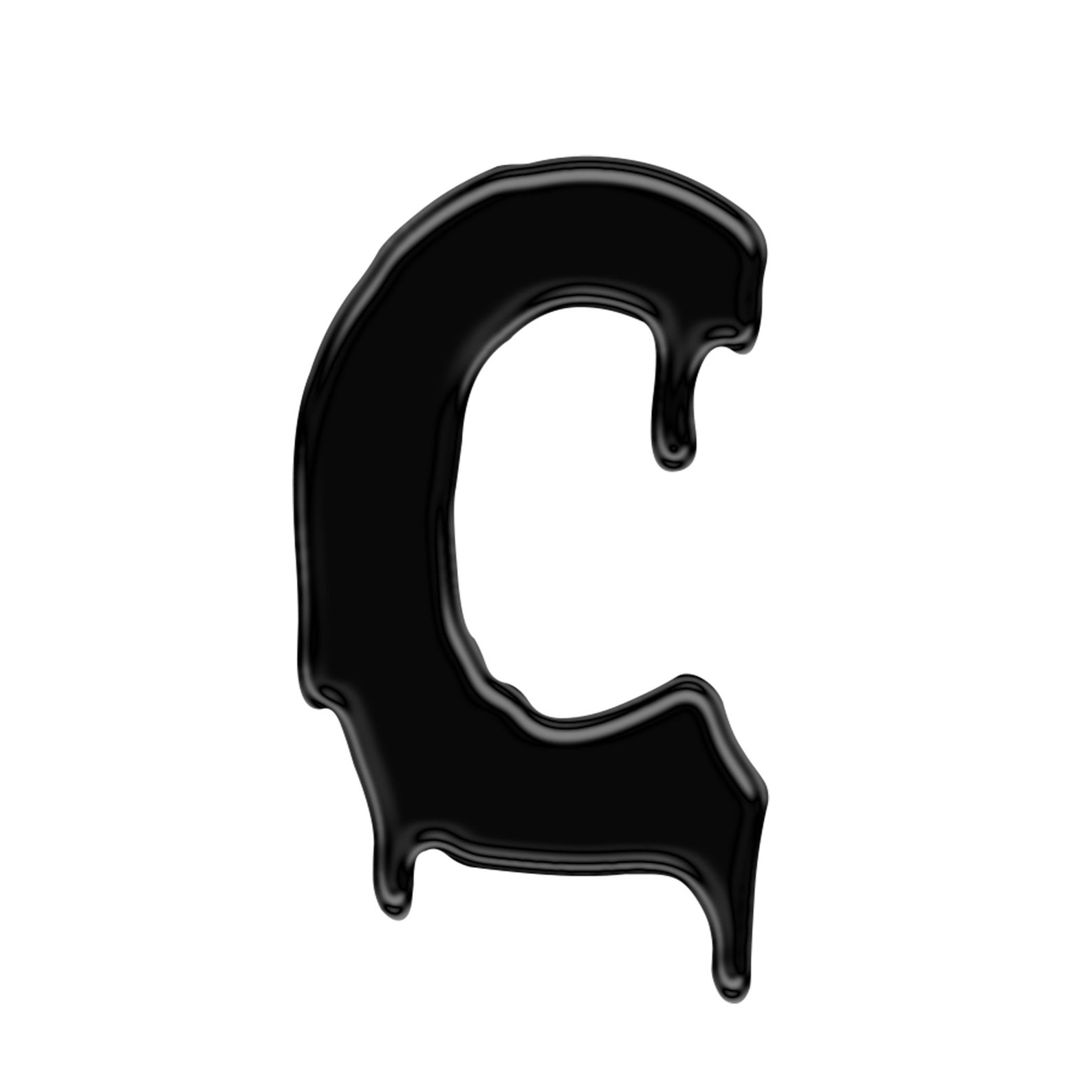 Black Drippping Paint Letters PNG Printable Dripping Letters Etsy