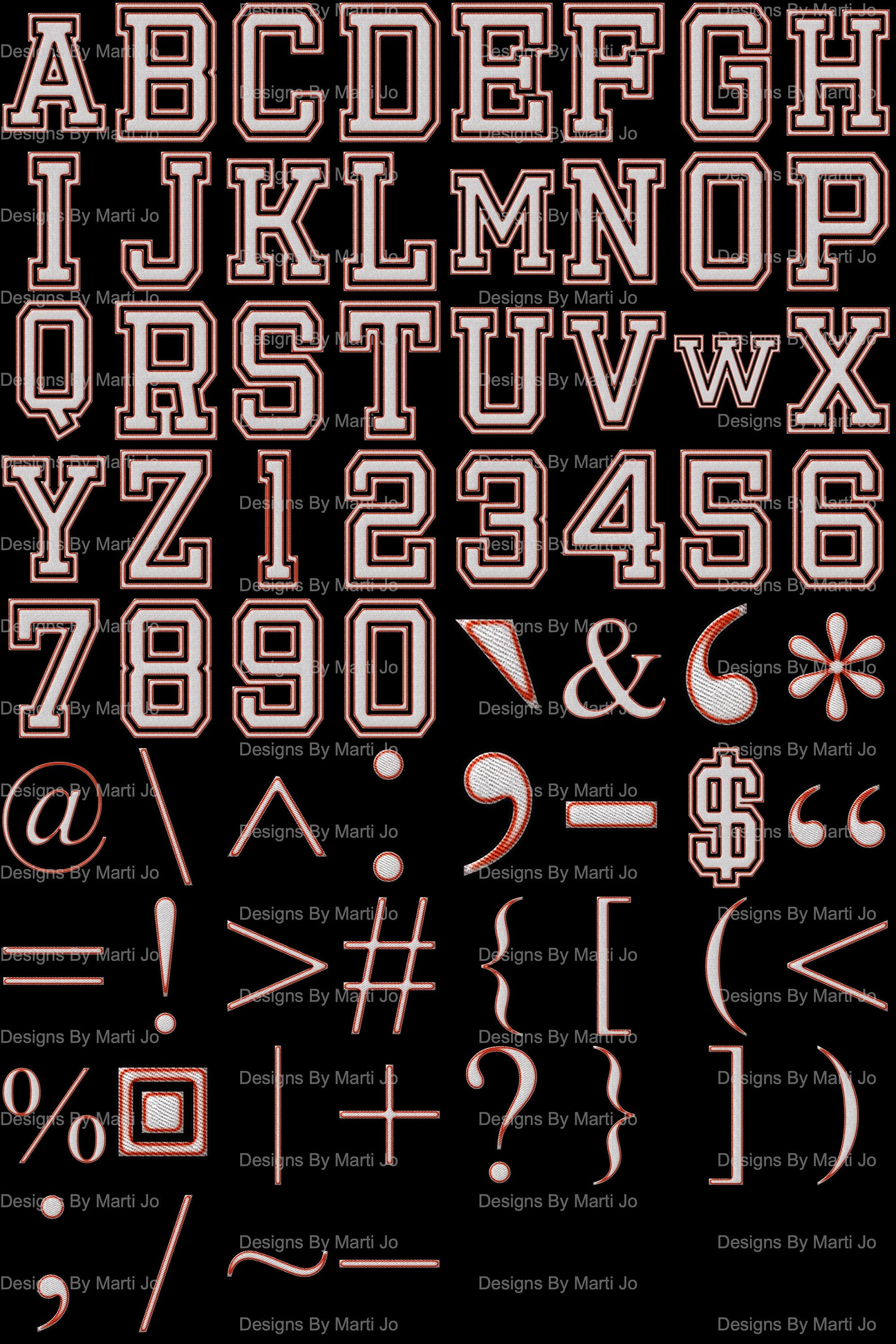 white varsity letters digital clipart printable varsity etsy india