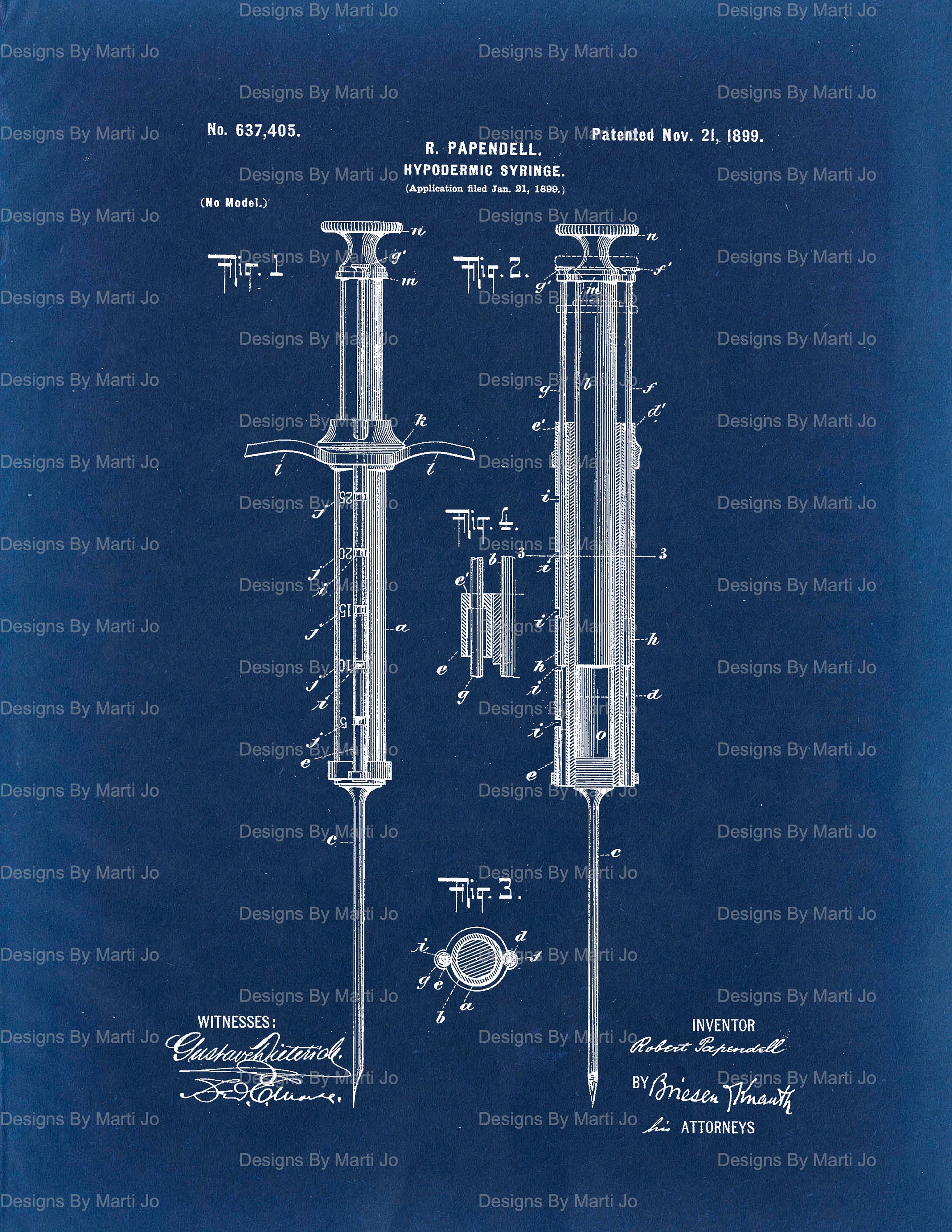 Vintage Medical Device Patent Prints | 20 Each 8.5 X 11 Regular