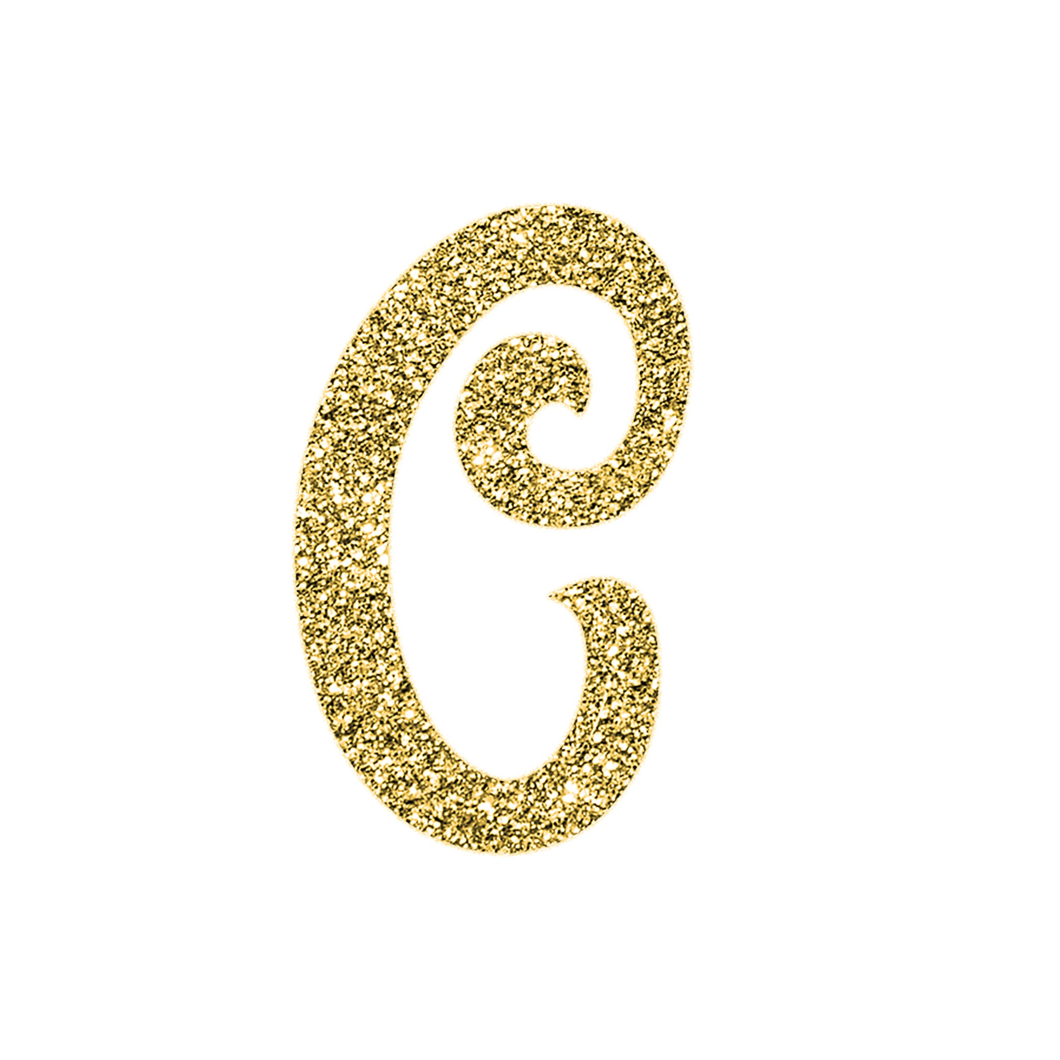 Gold Glitter Letters Digital PNG Decorative Printable | Etsy